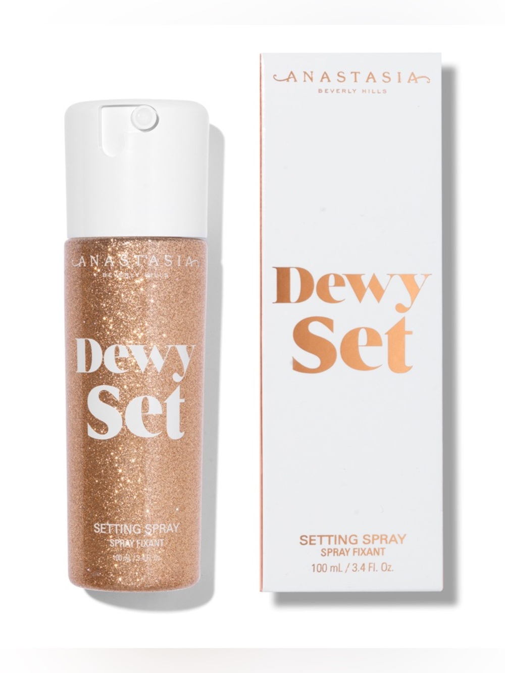 Anastasia Beverly Hills Dewy Set Setting Spray - Rose Gold 3.4 Oz  Shimmer